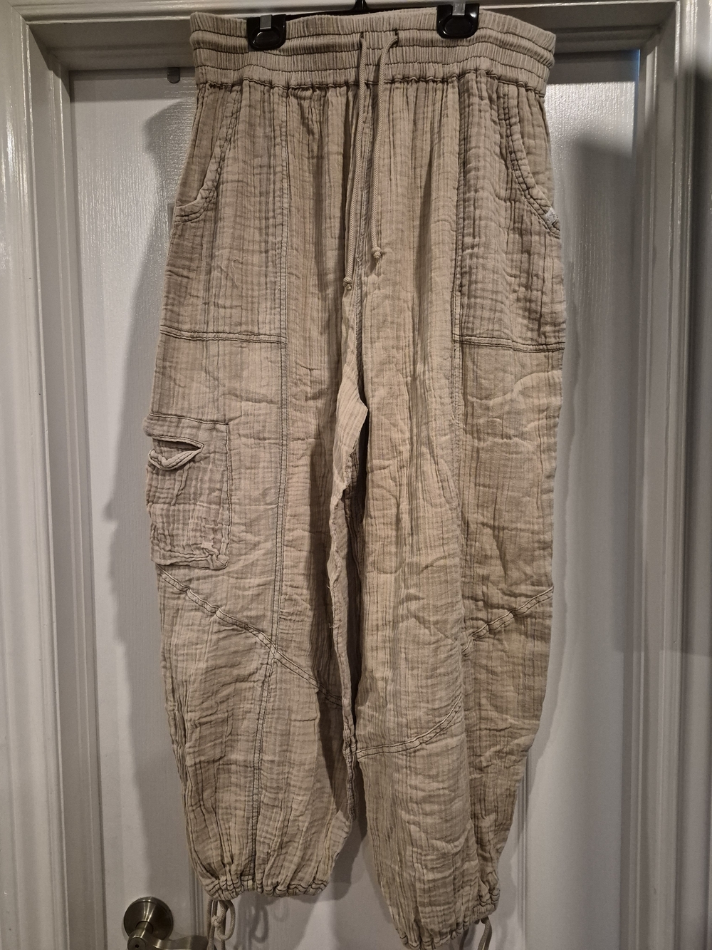 Womens Muslin Cargo Pant